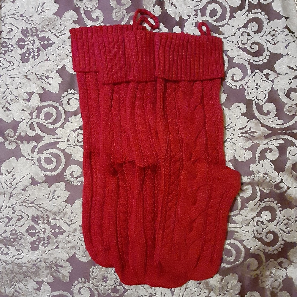 KaKaPops 4 Cable Knit Christmas Stockings